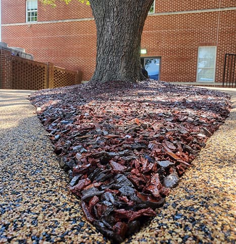 Softroc rubber mulch surface colors