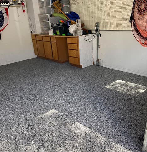 Garage flooring example