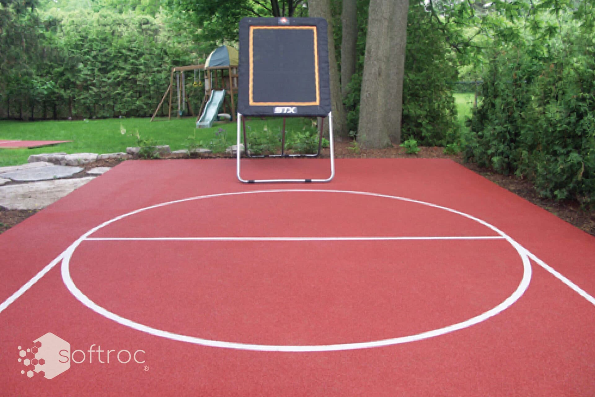 Softroc athletic court installation
