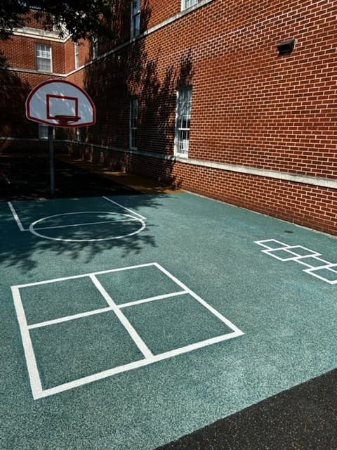 Softroc sports court installation in Columbus
