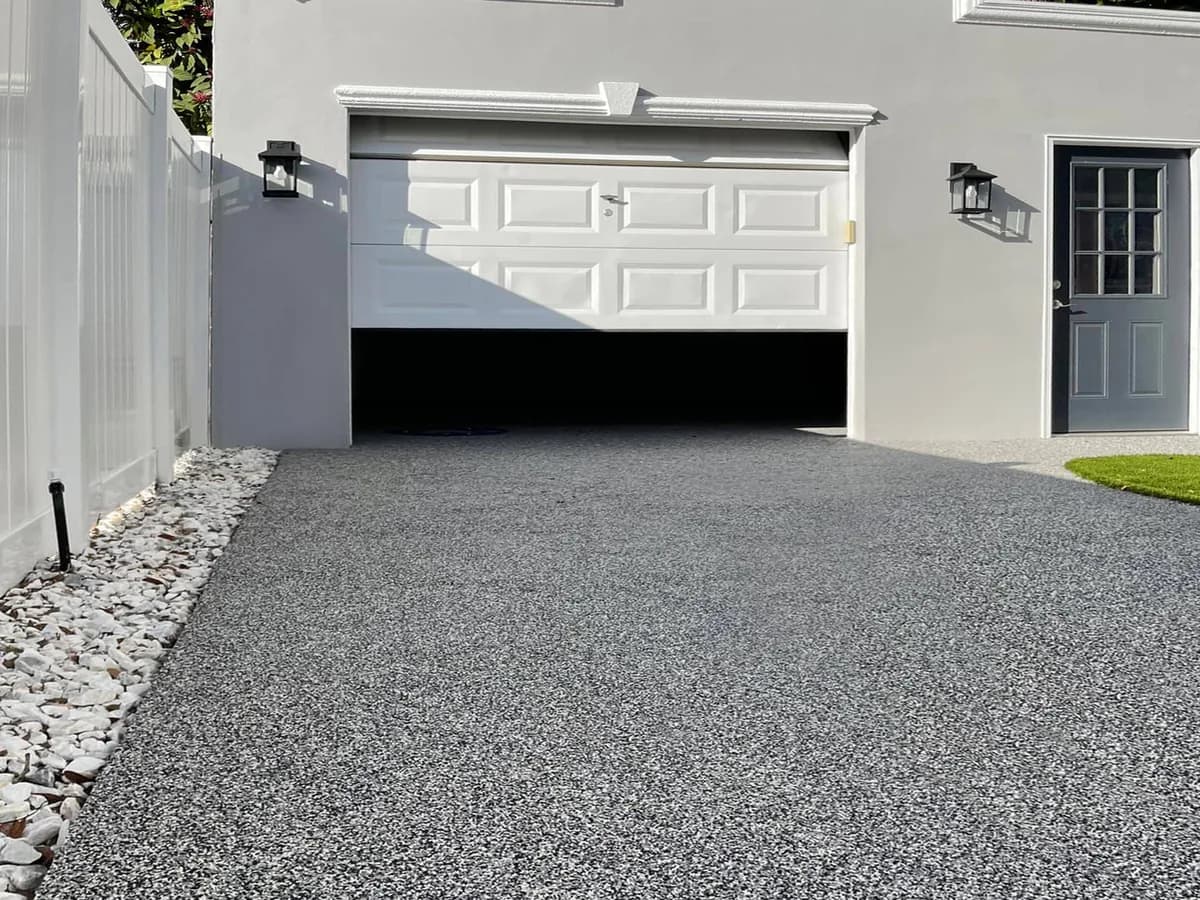 Softroc rubber surfacing on a driveway