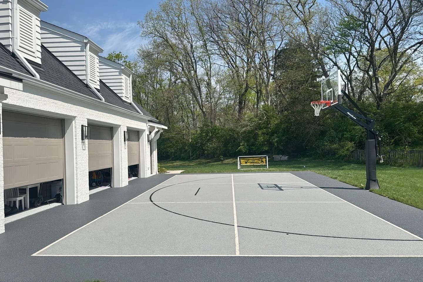 Softroc rubber pickleball court surface